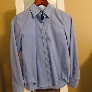 Lauren Ralph Lauren blue dress shirt. Size XS.